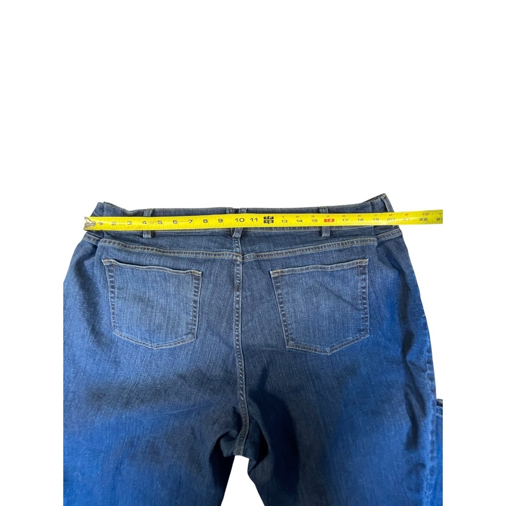 Duluth Trading Co Jeans Womens 24Wx31 Blue Denim Stretch Bootcut Leg Mid Rise - Picture 14 of 16